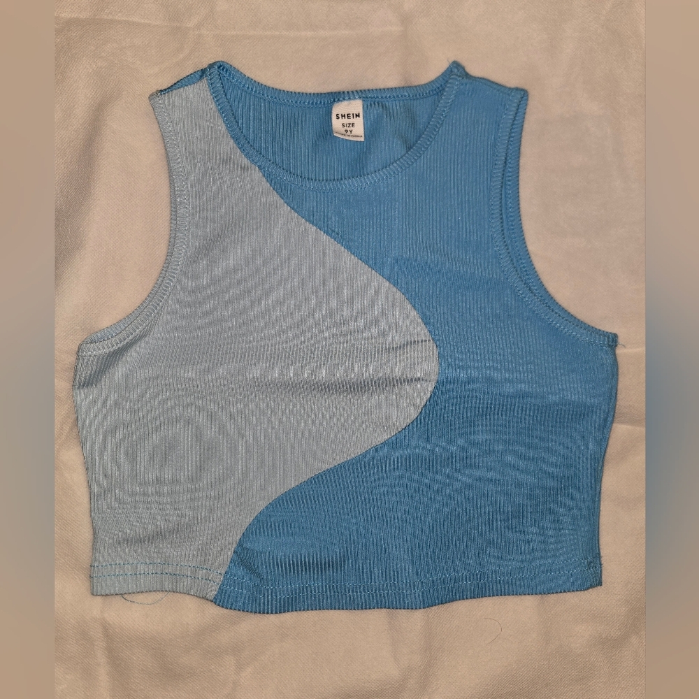 SHEIN Youth Blue Tank Top